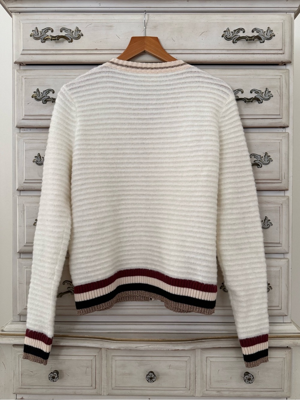 L’Agence Archer Wool Gold Button Cardigan - Picture 4 of 7